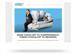 Roligt og enkelt Wordpress site til Liberty Care Company